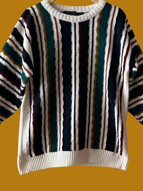 Vintage Striped Pullover Sweater
